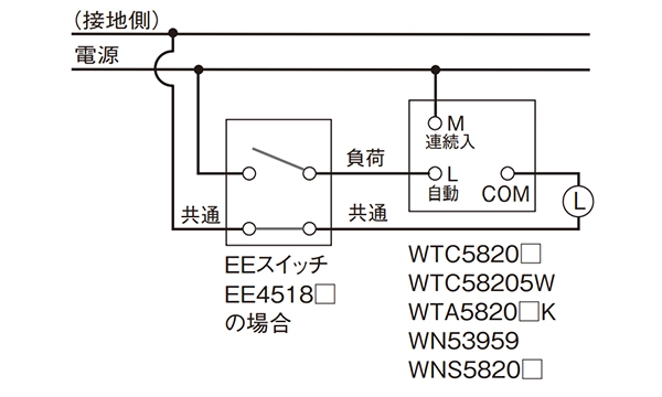 操作ユニット 配線図