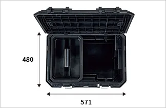 小物入 キャリーBOX 上から