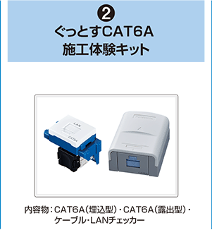 （2）ぐっとすCAT6A施工体験キット