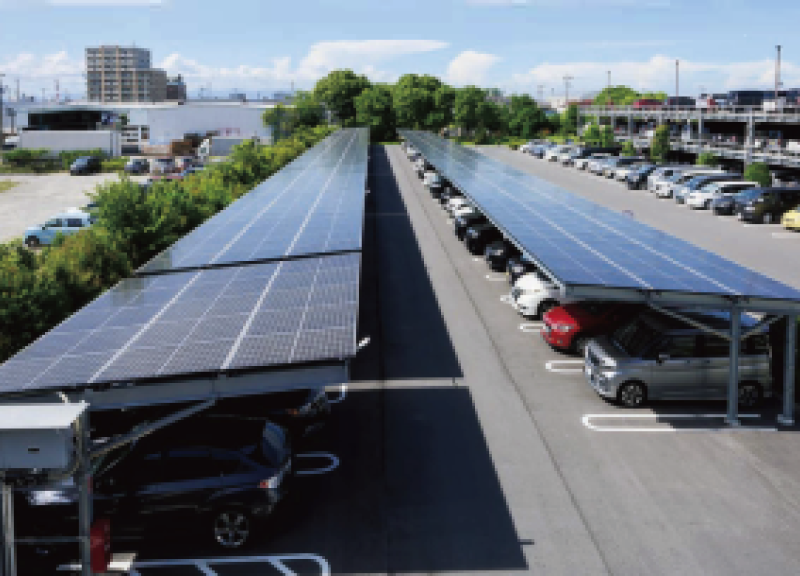 ソーラーカーポートの写真