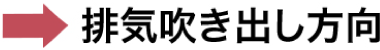 排気吹き出し方向