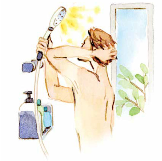電気といっしょにお湯ができるイメージ