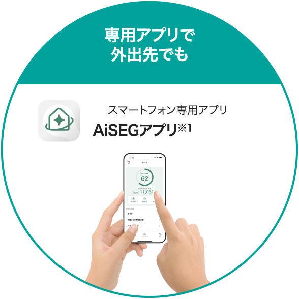 専用アプリで外出先でも
