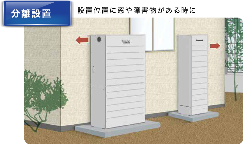 分離設置イメージ