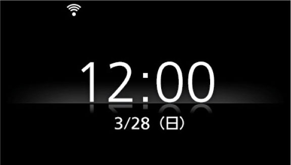 リモコン画面：時計表示