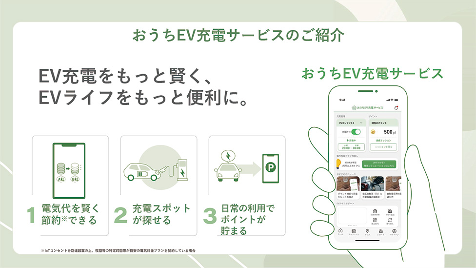 おうちEV充電サービスのご紹介