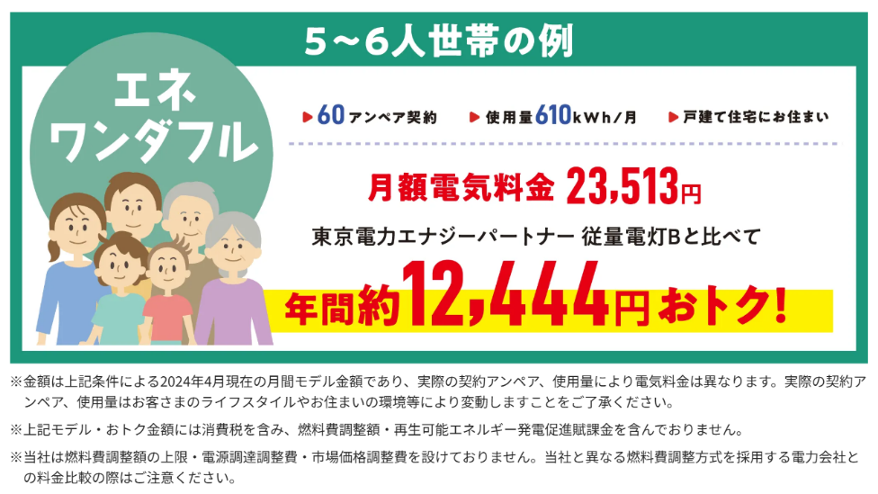 エネワンダフル5～6世帯の例