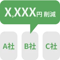 削減額をかんたん比較！