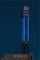 タワーホール船堀 | ライトアップ演出用照明器具（LEDカラー演出照明）｜納入事例 |