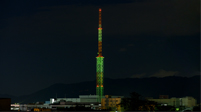 くみやま夢タワー137 ライトアップ