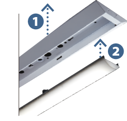 一体型LEDベースライト「iDシリーズ」 クリーンルーム用 | 施設用照明