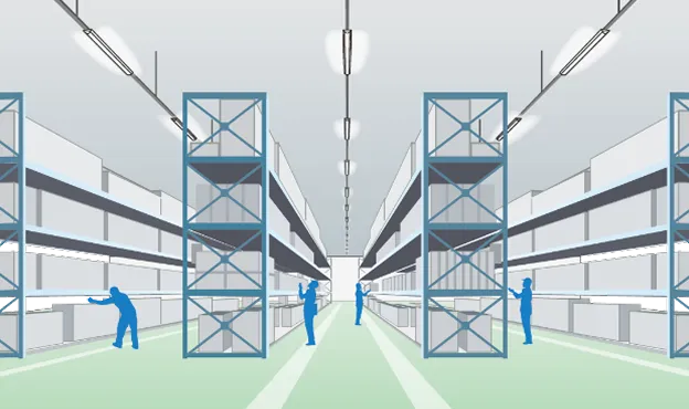 大規模工場・倉庫のイラスト
