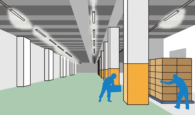大規模工場・倉庫のイラスト