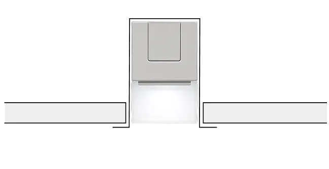 埋込スリムタイプを横から見た図