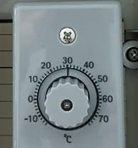 冷却ファンの温度設定画像