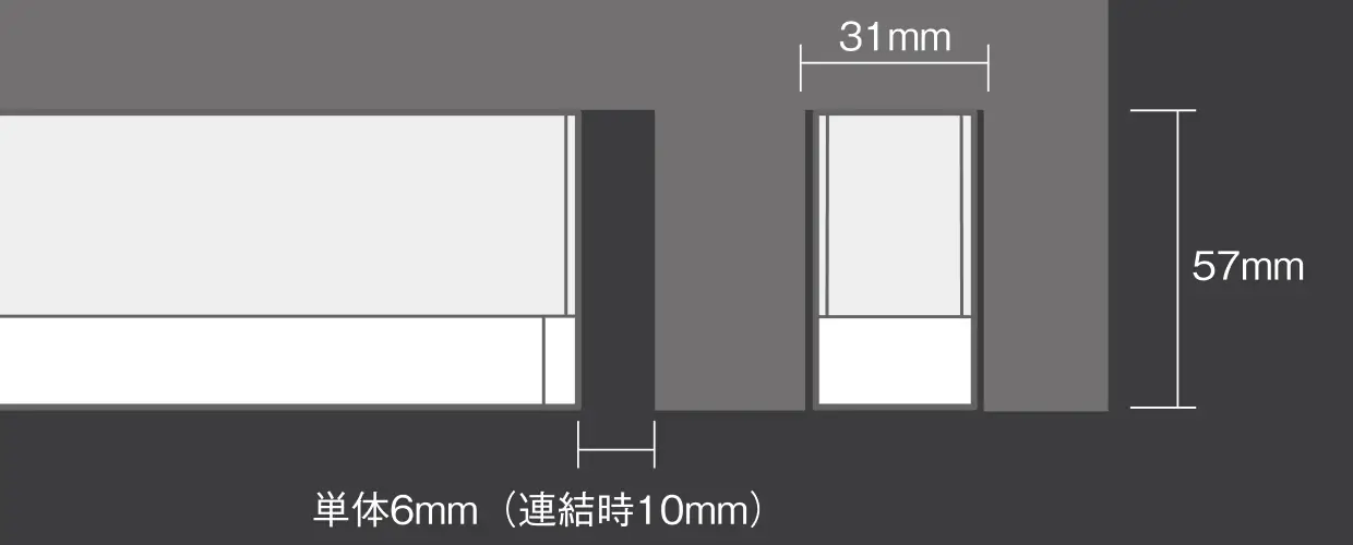 埋め込み寸法図