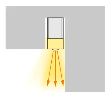コーニス照明 天井（埋込） 図解