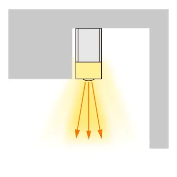 コーニス照明 天井（直付け） 図解