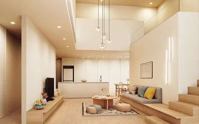 Plan02 家族の時間を育む吹き抜けリビングのある住まい