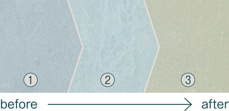 セードの色の変化の画像