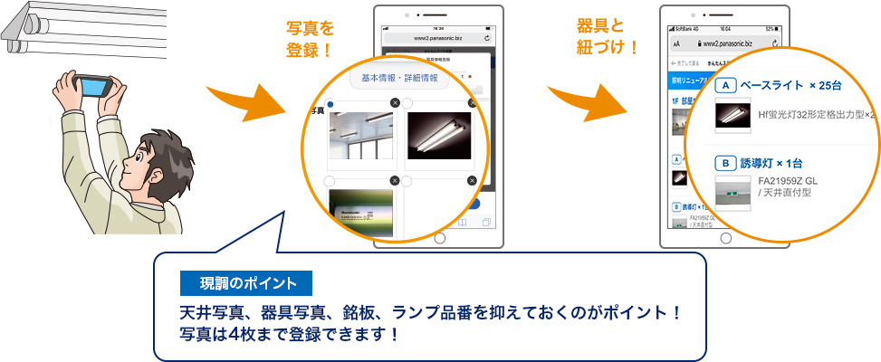 さらに候補一覧から、適切な置き換え器具が選べる！