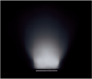 970lm以上・非調光型　L600タイプ 広角タイプの白色4000Kの夜間照射イメージ