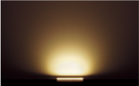 50lm～100lm・非調光型　L300タイプ 電球色3000Kの夜間照射イメージ
