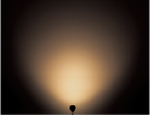 シルバーメタリック電球色3000Kの夜間照射イメージ