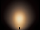シルバーメタリック電球色3000Kの夜間照射イメージ