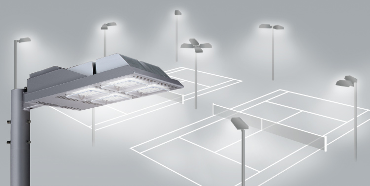 テニスコート専用LED照明器具のLED商品