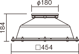 φ180タイプの寸法図