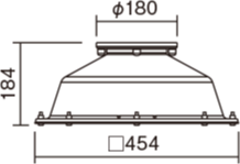 φ180タイプ寸法図