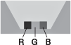 R・G・B3色LEDの図