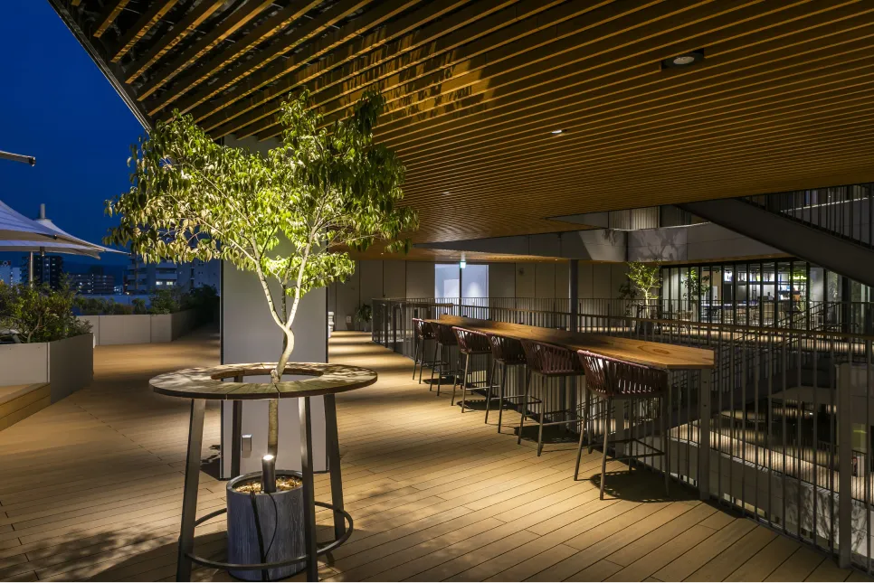 カウンターテーブルエリアの画像