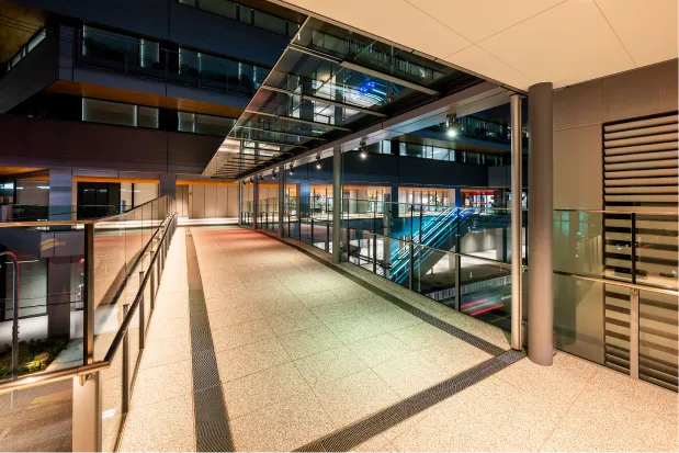 ペディストリアンデッキ 桜のシーズンの画像