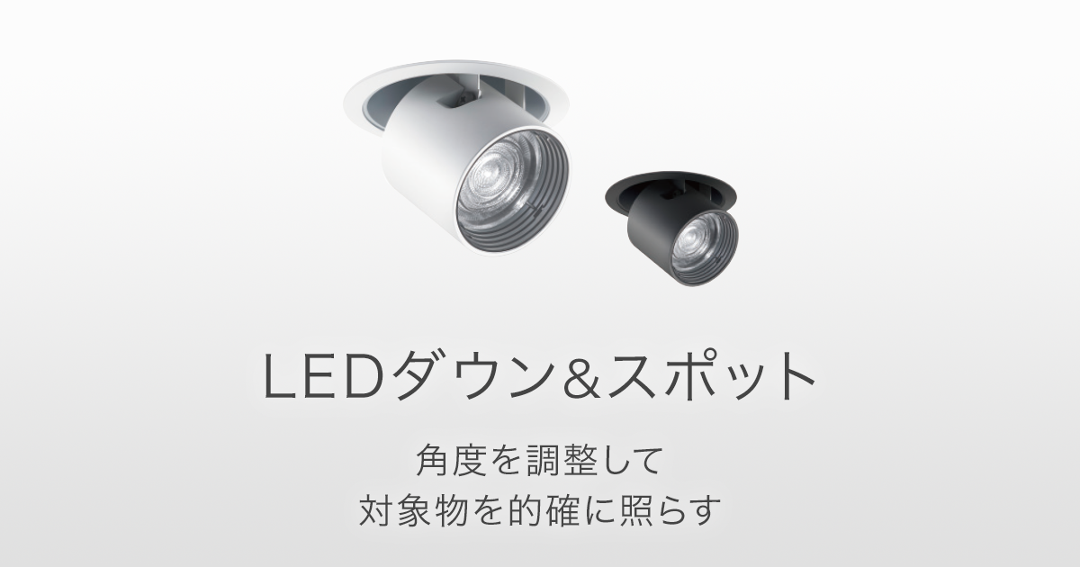 LEDダウン＆スポット（ダウンスポットライト）| 店舗用照明器具