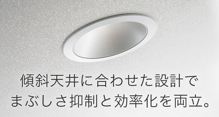 傾斜天井用LEDダウンライト | 店舗用照明器具 | Panasonic