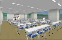 ��c���ɔ��̃f�X�N�ƃX�`�[���֎q��z�u