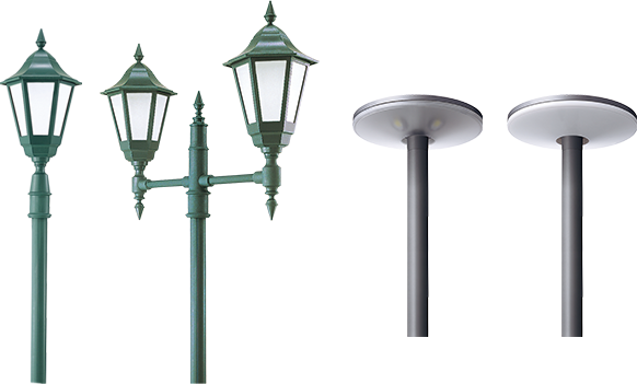 LED街路灯【クラシック・洋風】・LED街路灯【タイマー調光機能付】の商品画像