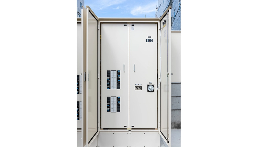 EV充電時の電力ピークを抑制するEV輪番充電盤の画像