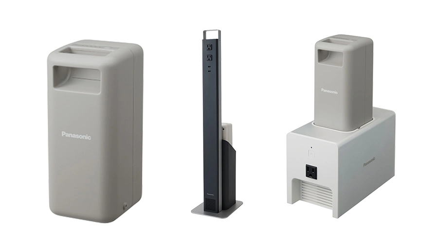 フリーアドレスに対応する可動型電源設備「e-block」の製品イメージ