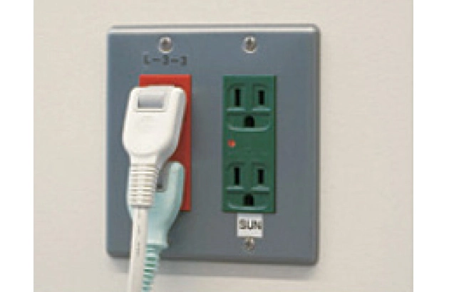 施設内に設置された非常用コンセント