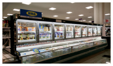 消費電力を大幅に削減するLED照明搭載冷凍スーパーショーケース