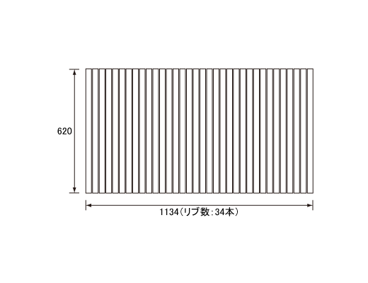 1134~620mm