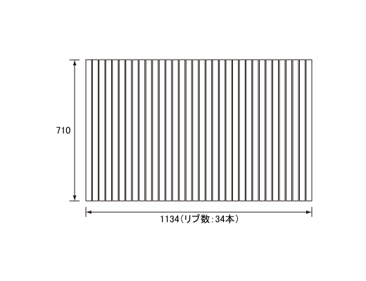 1134~710mm