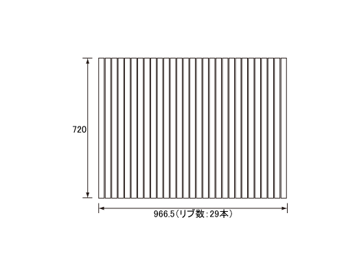 967~720mm