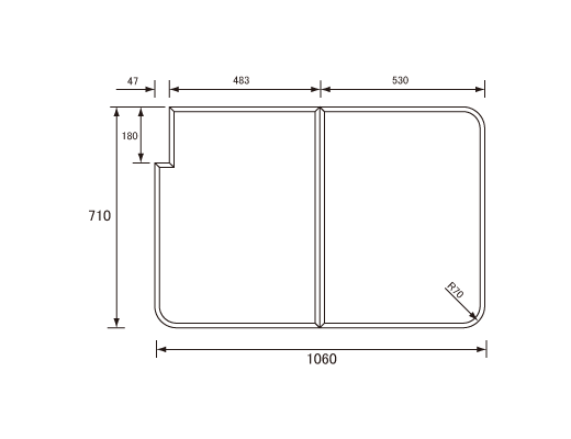 1060~710mm