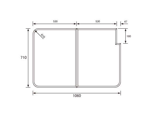 1060~710mm