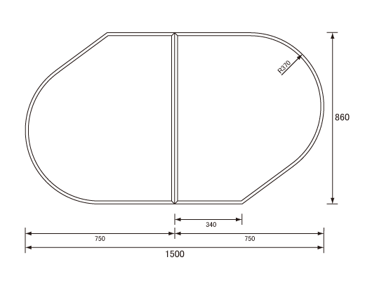 1500~860mm