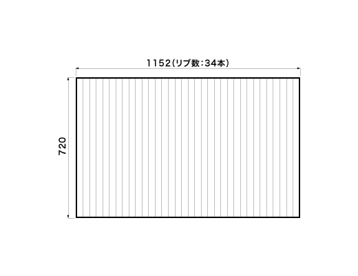 1152~720mm